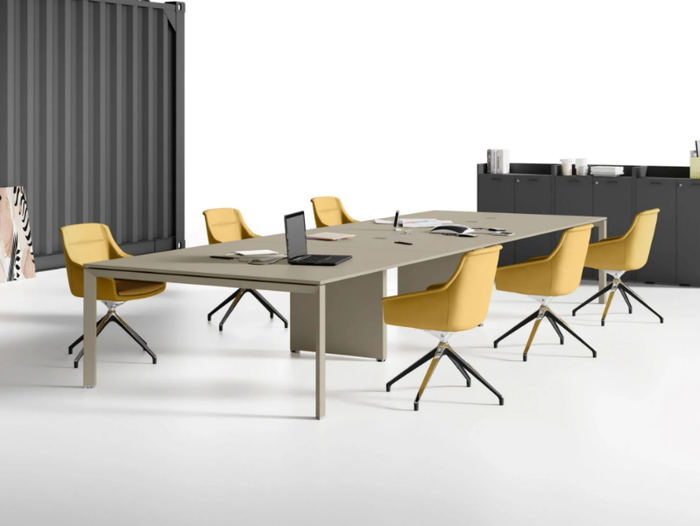 5TH ELEMENT - Rectangular wooden meeting table _ Las Mobili